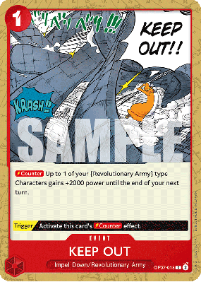 Carte One Piece KEEP OUT OP07-018 C