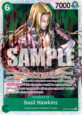 Carte One Piece Basil Hawkins OP07-029 SR