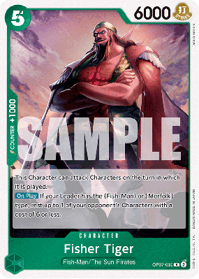 Carte One Piece Fisher Tiger OP07-032 R