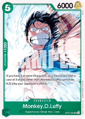 Carte One Piece Monkey D. Luffy OP07-033 UC
