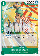 Carte One Piece Roronoa Zoro OP07-034 UC