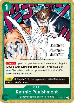 Carte One Piece Karmic Punishment OP07-035 C