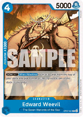 Carte One Piece Edward Weevil OP07-039 C