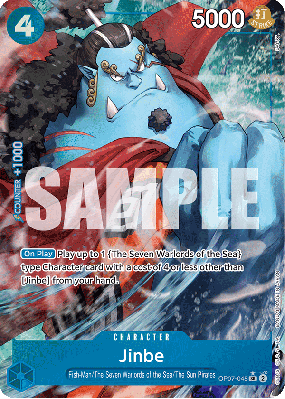Carte One Piece Jinbe OP07-045 SR ALT ART