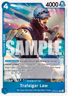 Carte One Piece Trafalgar Law OP07-047 R