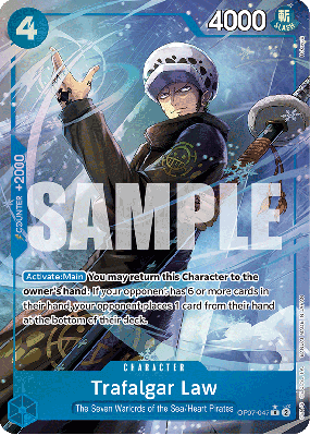 Carte One Piece Trafalgar Law OP07-047 R ALT ART