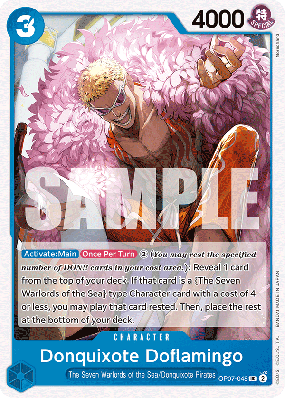 Carte One Piece Donquixote Doflamingo OP07-048 UC