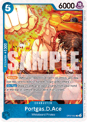 Carte One Piece Portgas D. Ace OP07-053 R