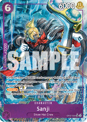 Carte One Piece Sanji OP07-064 SR ALT ART