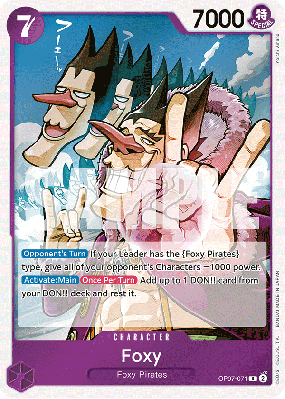 Carte One Piece Foxy OP07-071 R