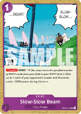 Carte One Piece Slow-Slow Beam OP07-075 UC