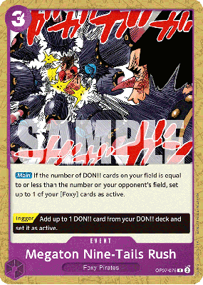 Carte One Piece Megaton Nine-Tails Rush OP07-078 C