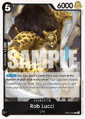 Carte One Piece Rob Lucci OP07-093 R