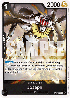 Carte One Piece Joseph OP07-092 UC