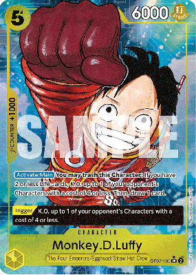Carte One Piece Monkey D. Luffy OP07-109 SR ALT ART