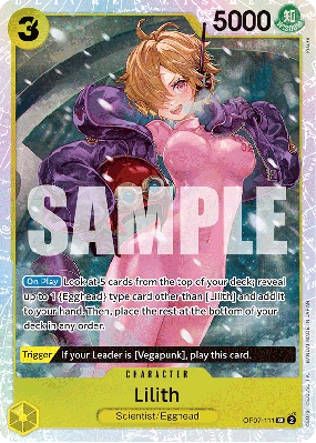 Carte One Piece Lilith OP07-111 SR