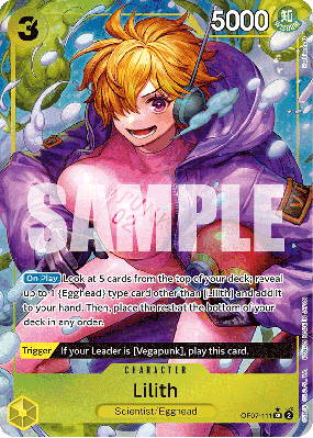 Carte One Piece Lilith OP07-111 SR ALT ART