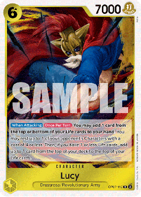 Carte One Piece Lucy OP07-112 R