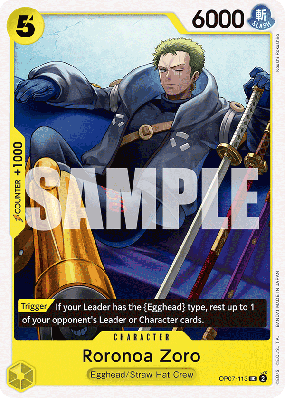 Carte One Piece Roronoa Zoro OP07-113 UC
