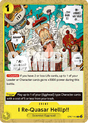 Carte One Piece I Re-Quasar Helllp!! OP07-115 C