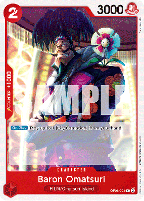 Carte One Piece Baron Omatsuri OP06-004 C