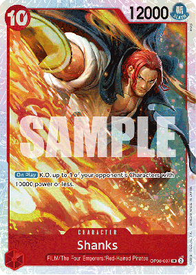 Carte One Piece Shanks OP06-007 SR