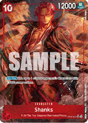 Carte One Piece Shanks OP06-007 SR ALT ART