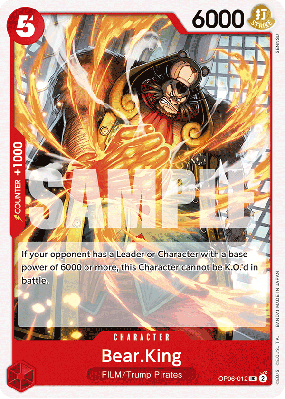 Carte One Piece Bear King OP06-012 UC