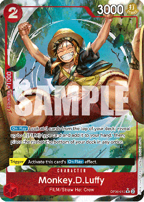Carte One Piece Monkey D. Luffy OP06-013 R ALT ART
