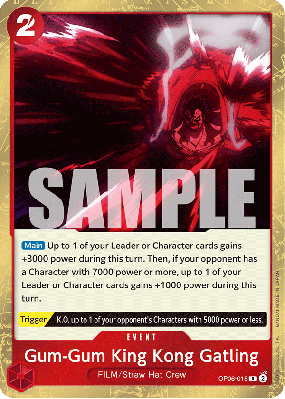 Carte One Piece Gum-Gum King Kong Gatling OP06-018 R