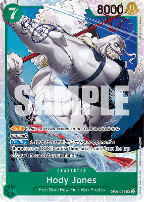 Carte One Piece Hody Jones OP06-035 SR