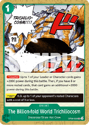 Carte One Piece The Billion-fold World Trichiliocosm OP06-038 UC