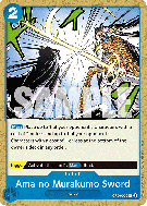 Carte One Piece Ama no Murakumo Sword OP06-056 UC
