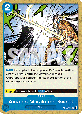 Carte One Piece Ama no Murakumo Sword OP06-056 UC