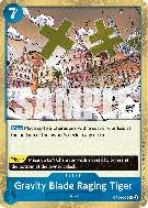 Carte One Piece Gravity Blade Raging Tiger OP06-058 R