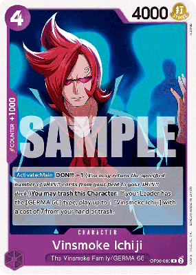 Carte One Piece Vinsmoke Ichiji OP06-060 C