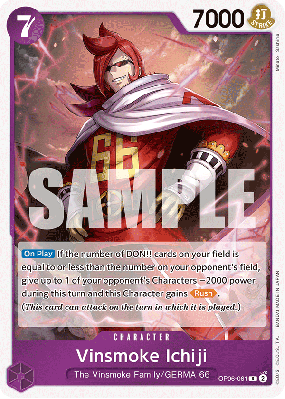 Carte One Piece Vinsmoke Ichiji OP06-061 R