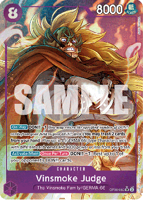 Carte One Piece Vinsmoke Judge OP06-062 SR ALT ART