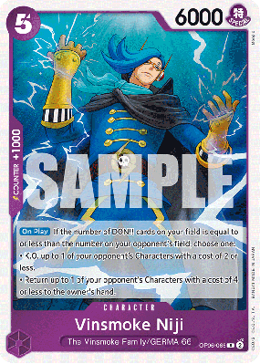 Carte One Piece Vinsmoke Niji OP06-065 R