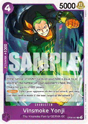 Carte One Piece Vinsmoke Yonji OP06-067 R