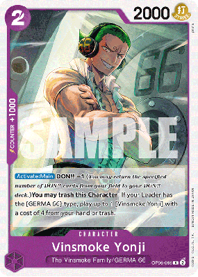 Carte One Piece Vinsmoke Yonji OP06-066 C