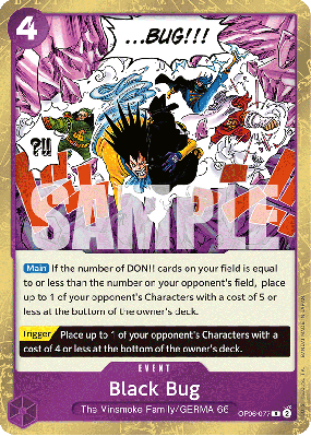 Carte One Piece Black Bug OP06-077 R
