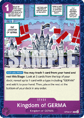 Carte One Piece Kingdom of GERMA OP06-079 C