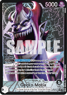 Carte One Piece Gecko Moria OP06-080 L ALT ART