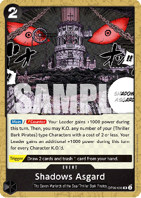 Carte One Piece Shadows Asgard OP06-095 UC