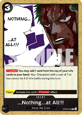 Carte One Piece Nothing at All!!! OP06-096 C
