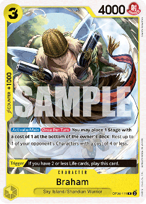 Carte One Piece Braham OP06-111 C