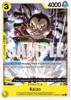 Carte One Piece Raizo OP06-112 C