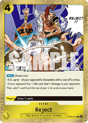 Carte One Piece Reject OP06-116 R