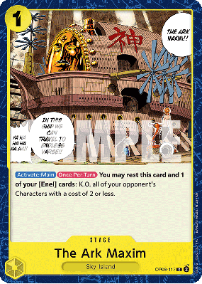 Carte One Piece The Ark Maxim OP06-117 C